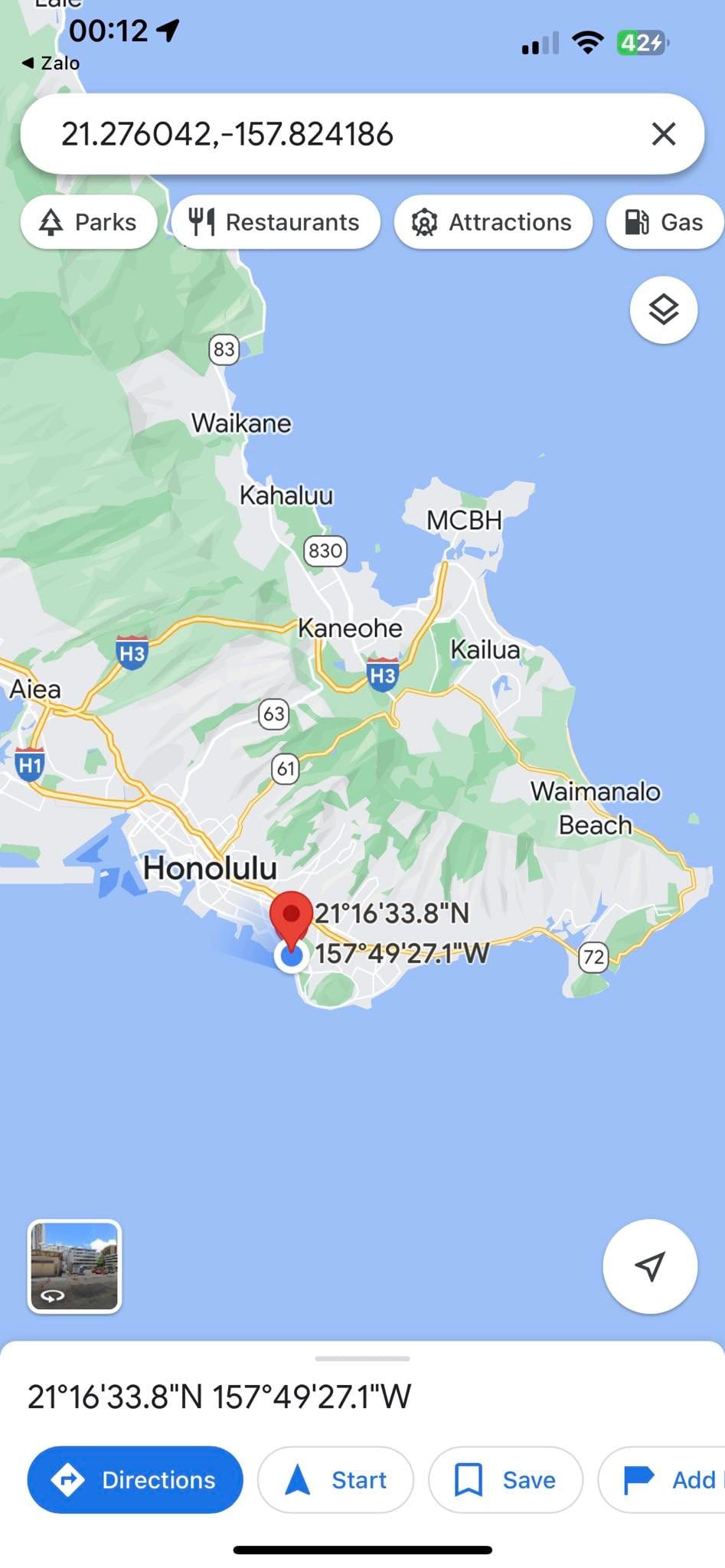 Honolulu, Hawaii 06:00pm of 06 Oct 23