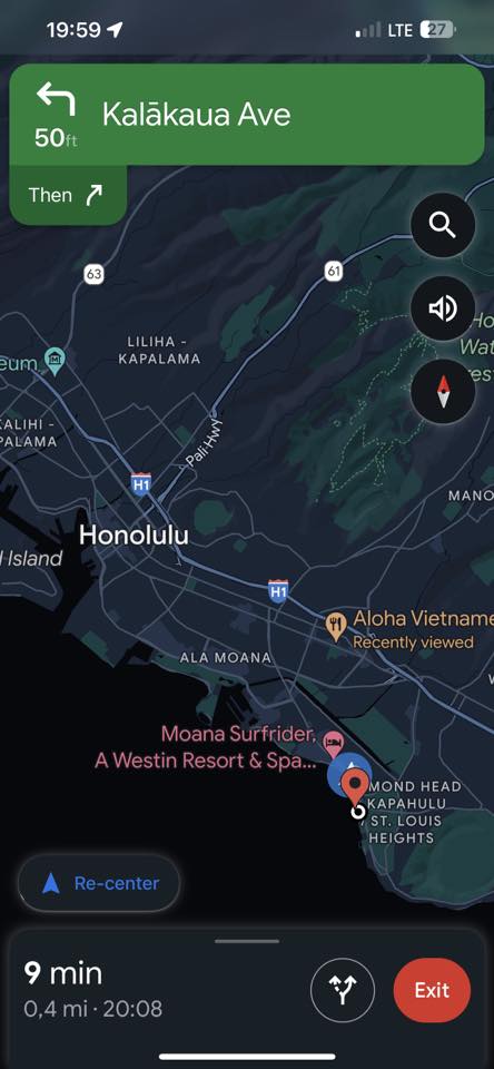 Honolulu, Hawaii 06:00pm of 06 Oct 23